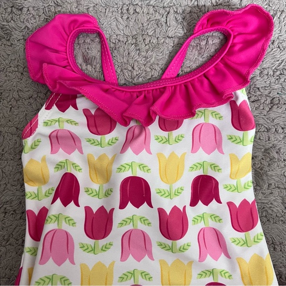I play UPF 50+ One-Piece Tulip Swimsuit with Built in Swim Diaper - Picture 7 of 10